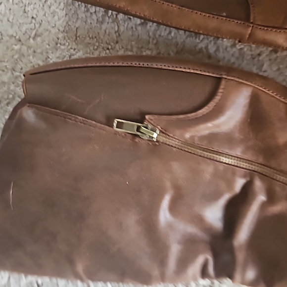 Womens knee high riding boots cowboy boots size 6 camella bare traps brown tan - Picture 3 of 5